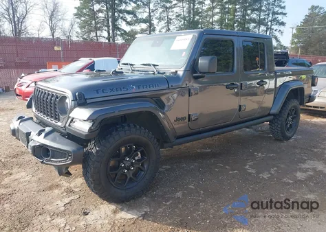 2024 Jeep Gladiator Texas Trail z USA, uszkodzony, nr VIN 1C6HJTAG4RL128760